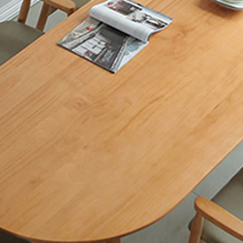 Oval Dining Table Modern Solid Wood Dining Table for Dining Room