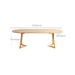 Oval Dining Table Modern Solid Wood Dining Table for Dining Room