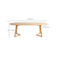Oval Dining Table Modern Solid Wood Dining Table for Dining Room