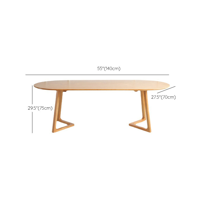 Oval Dining Table Modern Solid Wood Dining Table for Dining Room