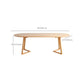 Oval Dining Table Modern Solid Wood Dining Table for Dining Room
