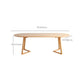Oval Dining Table Modern Solid Wood Dining Table for Dining Room