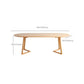 Oval Dining Table Modern Solid Wood Dining Table for Dining Room