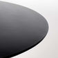 Modern Round Table Pine Solid Wood Pedestal Dining Table in Black Clearhalo 'Dining Tables & Seating' 'Dining Tables' 'dining_table' 'furn' 'furn_dining_table' 'Furniture' 'Kitchen & Dining Furniture' 6229368
