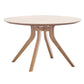 Natural Round Table Wooden Dining Room Kitchen Home Furniture with 4 Legs Clearhalo 'Dining Tables & Seating' 'Dining Tables' 'dining_table' 'furn' 'furn_dining_table' 'Furniture' 'Kitchen & Dining Furniture' 6229379