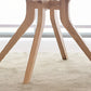 Natural Round Table Wooden Dining Room Kitchen Home Furniture with 4 Legs Clearhalo 'Dining Tables & Seating' 'Dining Tables' 'dining_table' 'furn' 'furn_dining_table' 'Furniture' 'Kitchen & Dining Furniture' 6229382
