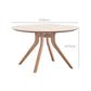 Natural Round Table Wooden Dining Room Kitchen Home Furniture with 4 Legs Clearhalo 'Dining Tables & Seating' 'Dining Tables' 'dining_table' 'furn' 'furn_dining_table' 'Furniture' 'Kitchen & Dining Furniture' 6229390