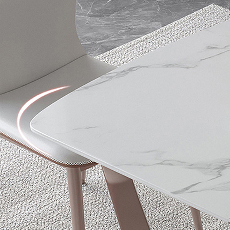 Slate Dining Table Rectangle Modern Dining Table for Dining Room