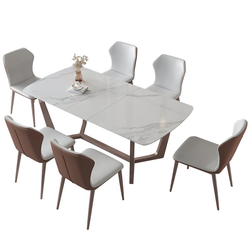 Slate Dining Table Rectangle Modern Dining Table for Dining Room