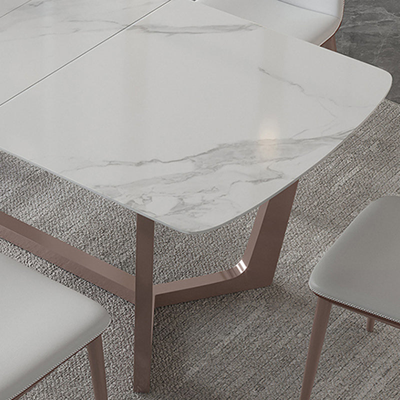 Slate Dining Table Rectangle Modern Dining Table for Dining Room