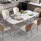 Modern Rectangular Table Sintered Stone Dining Table with 4 Legs for Home Clearhalo 'Dining Tables & Seating' 'Dining Tables' 'dining_table' 'furn' 'furn_dining_table' 'Furniture' 'Kitchen & Dining Furniture' 6229415