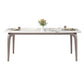 Modern Rectangular Table Sintered Stone Dining Table with 4 Legs for Home Clearhalo 'Dining Tables & Seating' 'Dining Tables' 'dining_table' 'furn' 'furn_dining_table' 'Furniture' 'Kitchen & Dining Furniture' 6229418