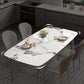Modern Rectangular Table Sintered Stone Dining Table with 4 Legs for Home Clearhalo 'Dining Tables & Seating' 'Dining Tables' 'dining_table' 'furn' 'furn_dining_table' 'Furniture' 'Kitchen & Dining Furniture' 6229420
