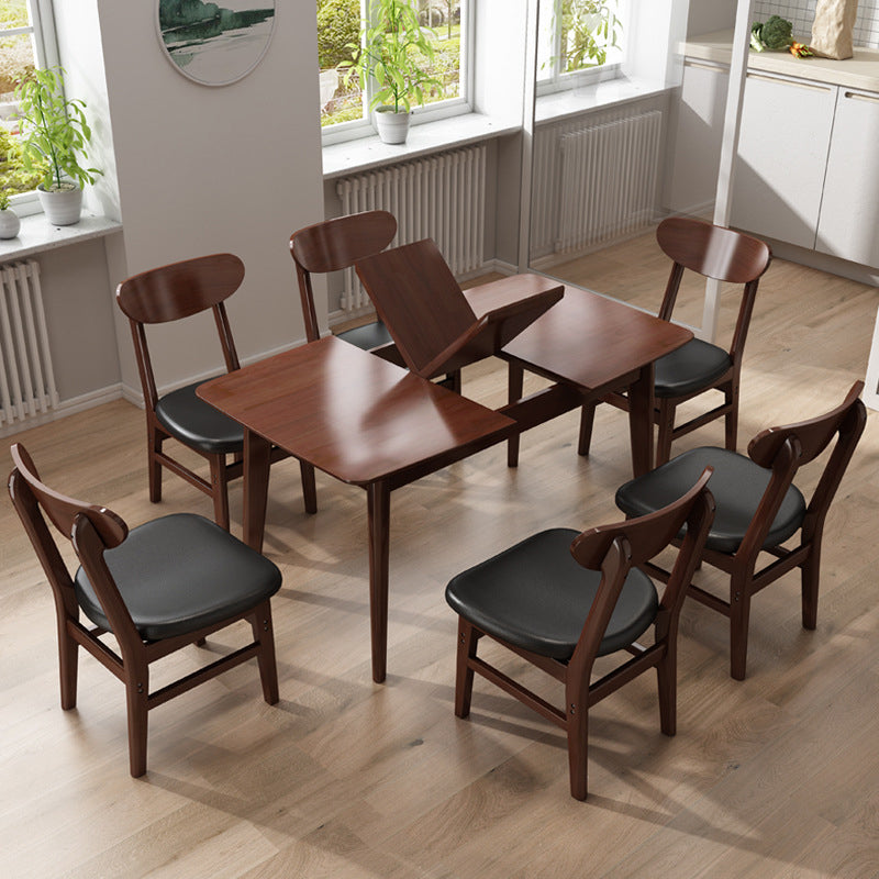 Solid Wood Dining Table Rectangle Modern Dining Table for Dining Room