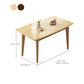 Solid Wood Dining Table Rectangle Modern Dining Table for Dining Room