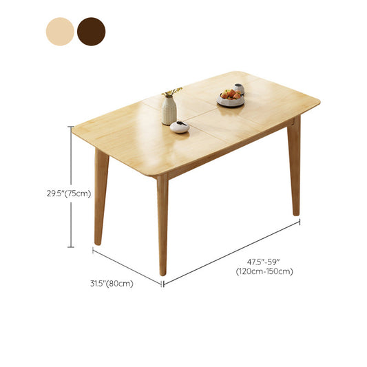 Solid Wood Dining Table Rectangle Modern Dining Table for Dining Room