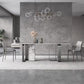 Traditional Luxury Double Pedestal Table Stainless Steel Base Rectangle Dinner Table Silver Without Chairs Clearhalo 'Dining Tables & Seating' 'Dining Tables' 'dining_table' 'furn' 'furn_dining_table' 'Furniture' 'Kitchen & Dining Furniture' 6229513