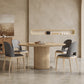 Contemporary Pedestal Dining Table Wood Dinner Table for Home Natural Lazy Susan Clearhalo 'Dining Tables & Seating' 'Dining Tables' 'dining_table' 'furn' 'furn_dining_table' 'Furniture' 'Kitchen & Dining Furniture' 6229549