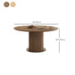 Contemporary Pedestal Dining Table Wood Dinner Table for Home Clearhalo 'Dining Tables & Seating' 'Dining Tables' 'dining_table' 'furn' 'furn_dining_table' 'Furniture' 'Kitchen & Dining Furniture' 6229561