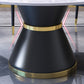 Modern Turntable Dinner Table Stainless Steel Base Stone Dining Table for Home Clearhalo 'Dining Tables & Seating' 'Dining Tables' 'dining_table' 'furn' 'furn_dining_table' 'Furniture' 'Kitchen & Dining Furniture' 6229587