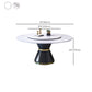 Modern Turntable Dinner Table Stainless Steel Base Stone Dining Table for Home Clearhalo 'Dining Tables & Seating' 'Dining Tables' 'dining_table' 'furn' 'furn_dining_table' 'Furniture' 'Kitchen & Dining Furniture' 6229591