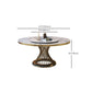 Modern Round Dining Table Steel Base Pedestal Table for Home Kitchen Clearhalo 'Dining Tables & Seating' 'Dining Tables' 'dining_table' 'furn' 'furn_dining_table' 'Furniture' 'Kitchen & Dining Furniture' 6229667
