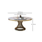 Modern Round Dining Table Steel Base Pedestal Table for Home Kitchen Clearhalo 'Dining Tables & Seating' 'Dining Tables' 'dining_table' 'furn' 'furn_dining_table' 'Furniture' 'Kitchen & Dining Furniture' 6229669