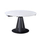 Modern Extendable Stone Dining Table Steel Base Dinner Table for Home Clearhalo 'Dining Tables & Seating' 'Dining Tables' 'dining_table' 'furn' 'furn_dining_table' 'Furniture' 'Kitchen & Dining Furniture' 6229684