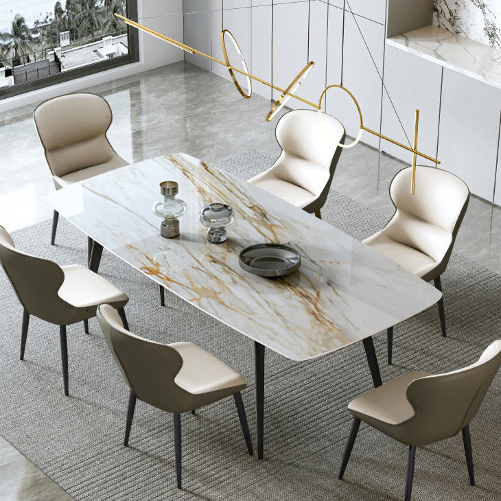 Tavolo da pranzo a base di rettangolo contemporanea con 4 gambe