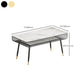 Metal and Slate Table Modern Minimalist Storage Rectangular Dining Table Clearhalo 'Dining Tables & Seating' 'Dining Tables' 'dining_table' 'furn' 'furn_dining_table' 'Furniture' 'Kitchen & Dining Furniture' 6229745