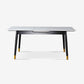 Rectangle Sintered Stone Kitchen Table Home Extendable Dining Table Clearhalo 'Dining Tables & Seating' 'Dining Tables' 'dining_table' 'furn' 'furn_dining_table' 'Furniture' 'Kitchen & Dining Furniture' 6229751