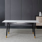 Rectangle Sintered Stone Kitchen Table Home Extendable Dining Table Clearhalo 'Dining Tables & Seating' 'Dining Tables' 'dining_table' 'furn' 'furn_dining_table' 'Furniture' 'Kitchen & Dining Furniture' 6229756