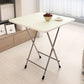Metal and Wood Table 28.5"H Mid-Century Modern Style Foldable Square Dining Table