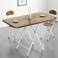 Metal and Wood Table Mid-Century Modern Style Folding Dining Table Clearhalo 'Dining Tables & Seating' 'Dining Tables' 'dining_table' 'furn' 'furn_dining_table' 'Furniture' 'Kitchen & Dining Furniture' 6229805