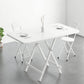 Metal and Wood Table Mid-Century Modern Style Folding Dining Table Clearhalo 'Dining Tables & Seating' 'Dining Tables' 'dining_table' 'furn' 'furn_dining_table' 'Furniture' 'Kitchen & Dining Furniture' 6229806