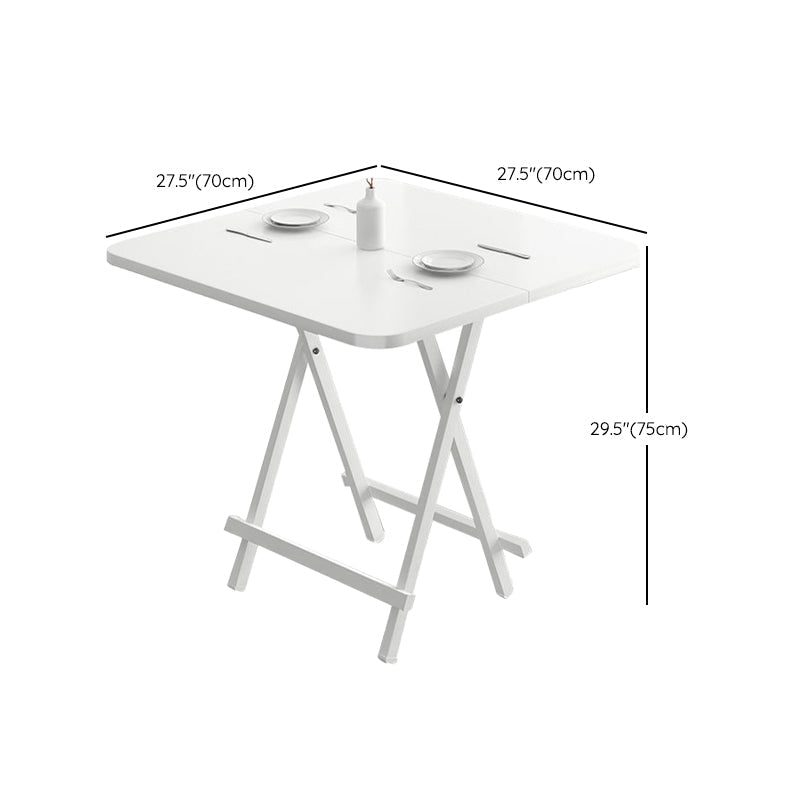 Metal and Wood Table Mid-Century Modern Style Folding Dining Table Clearhalo 'Dining Tables & Seating' 'Dining Tables' 'dining_table' 'furn' 'furn_dining_table' 'Furniture' 'Kitchen & Dining Furniture' 6229810