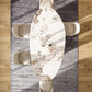 Oval Shape Luxury Kitchen Table Sintered Stone Fixed Desk for Dining Room