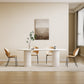 Luxury Oval Shape Kitchen Table Sintered Stone Double Pedestal Dining Table Clearhalo 'Dining Tables & Seating' 'Dining Tables' 'dining_table' 'furn' 'furn_dining_table' 'Furniture' 'Kitchen & Dining Furniture' 6229866