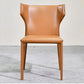 Sillas de cocina de cuero de faux contemporánea sillas laterales de ala