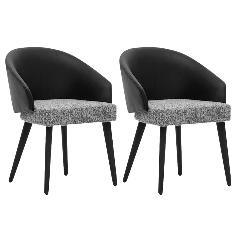 Gestoffeerde eetkamerstoelen eigentijdse keuken eetstoelen met houten benen