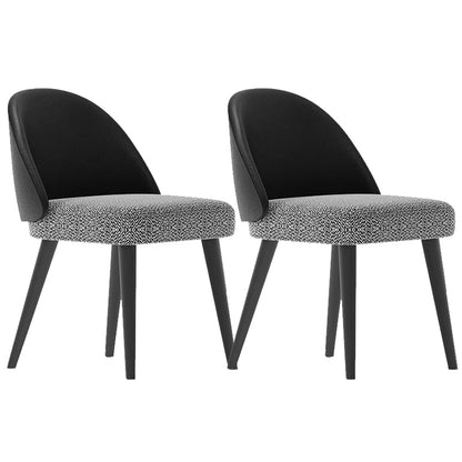 Gestoffeerde eetkamerstoelen eigentijdse keuken eetstoelen met houten benen