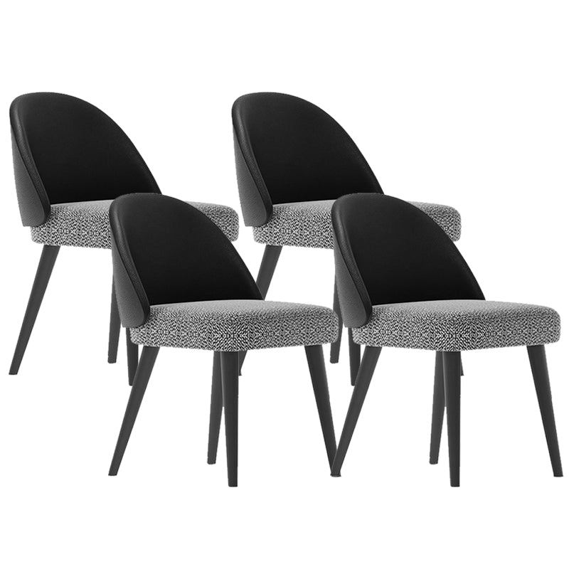 Gestoffeerde eetkamerstoelen eigentijdse keuken eetstoelen met houten benen