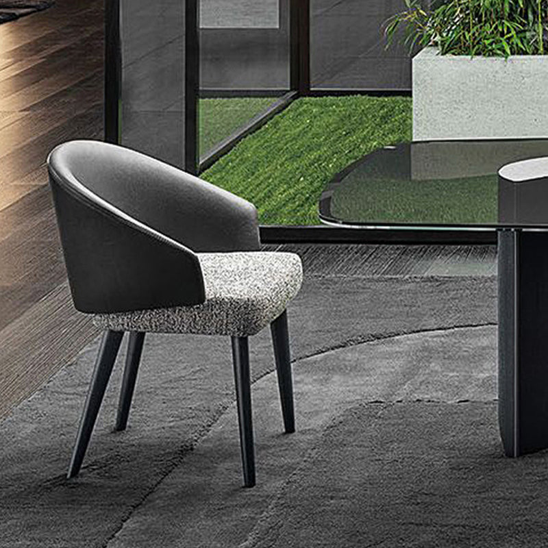 Gestoffeerde eetkamerstoelen eigentijdse keuken eetstoelen met houten benen