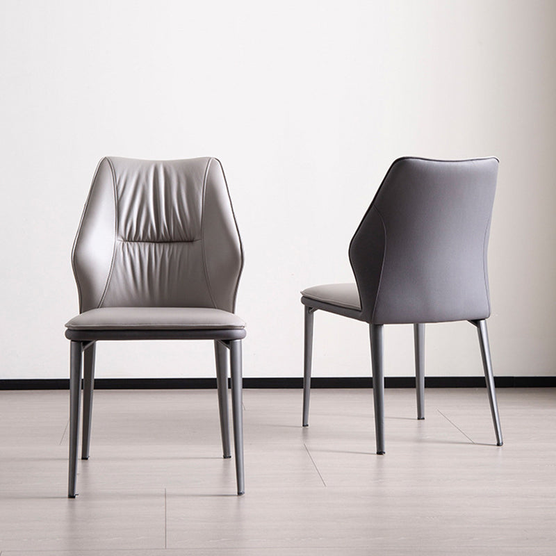 Faux lederen keuken eetstoelen hedendaagse wingback zijstoelen