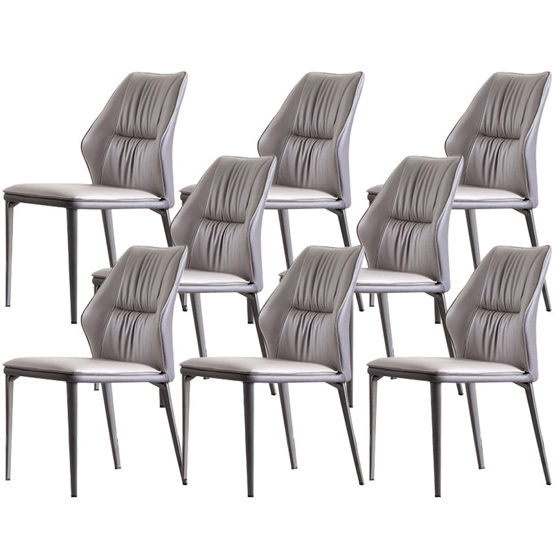 Faux lederen keuken eetstoelen hedendaagse wingback zijstoelen