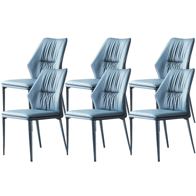 Faux lederen keuken eetstoelen hedendaagse wingback zijstoelen