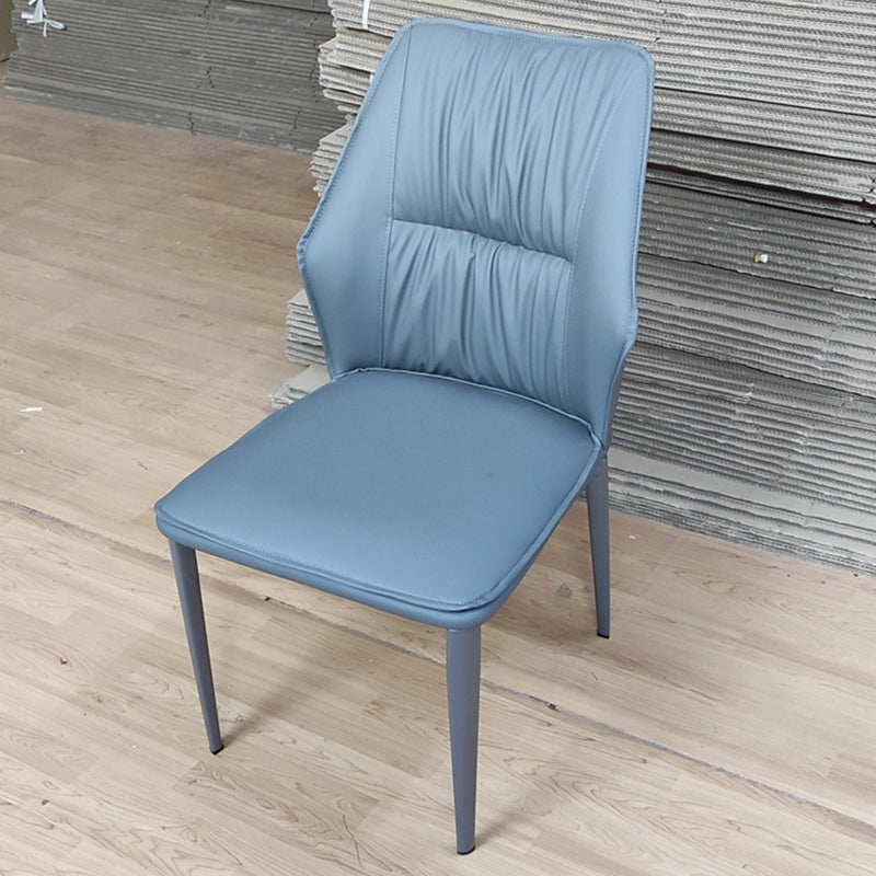 Faux lederen keuken eetstoelen hedendaagse wingback zijstoelen