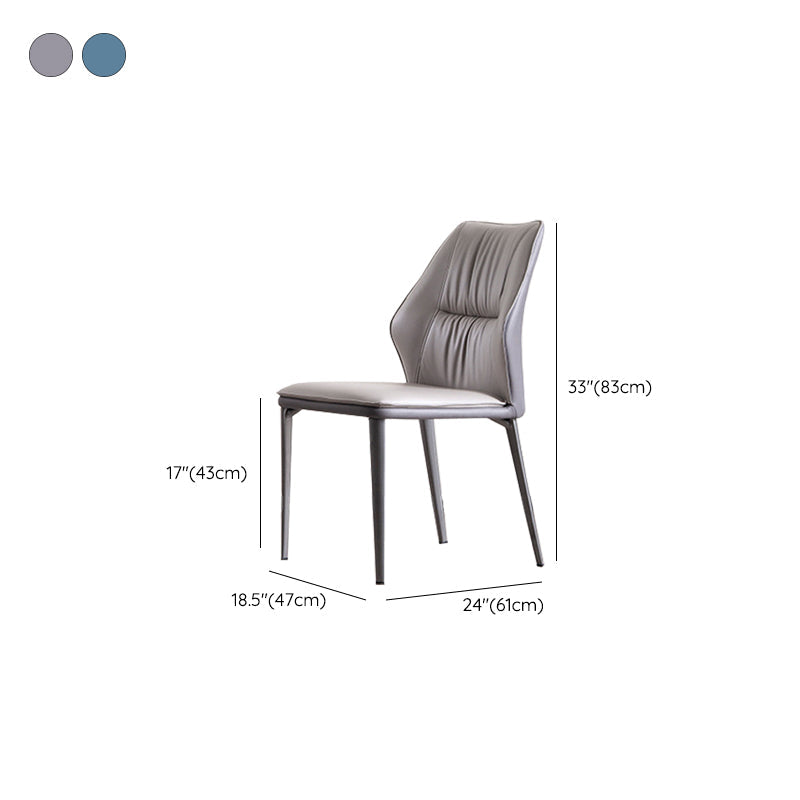 Faux lederen keuken eetstoelen hedendaagse wingback zijstoelen