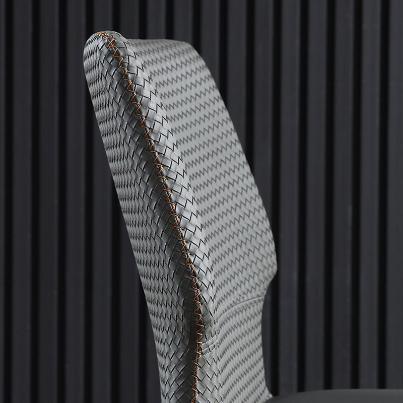 Chaises latérales sans bras de style industriel avec des jambes en métal pour la cuisine