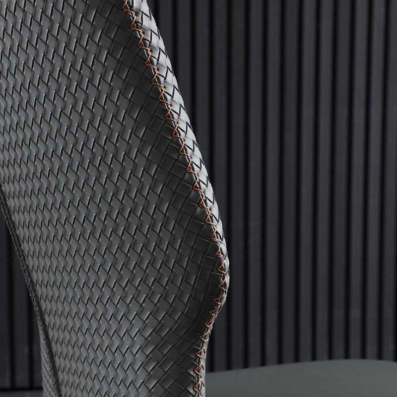 Chaises latérales sans bras de style industriel avec des jambes en métal pour la cuisine